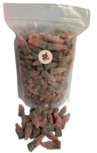 Zure Colaflesjes Kers / Sour Cola Bottles Cherry