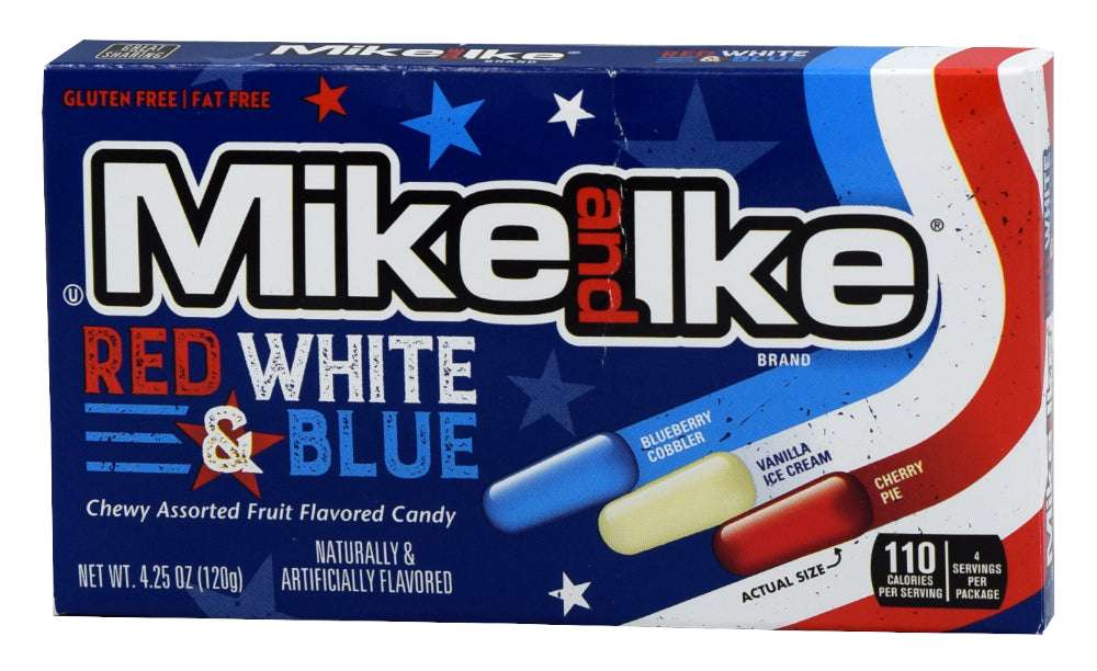 Mike and Ike Red White Blue 120gram
